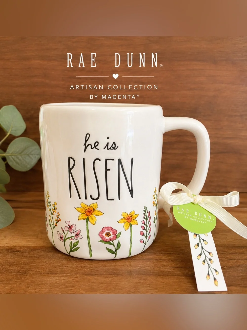 Rae Dunn. “He is RISEN” Mug